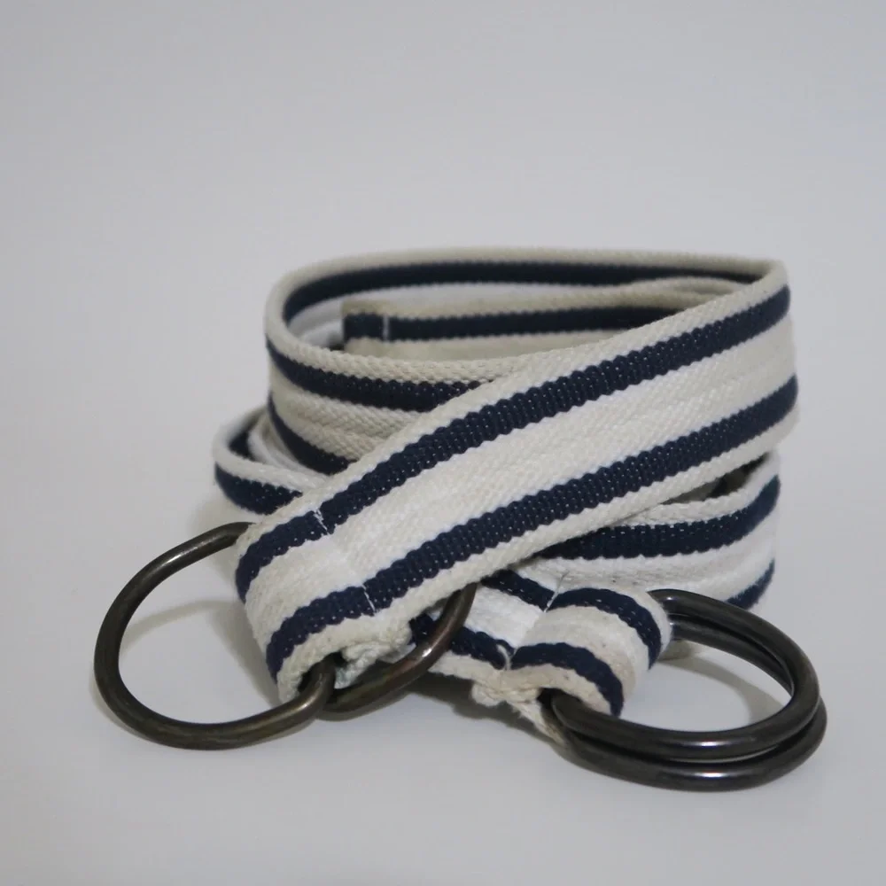 American Eagle Outfitters Blue Striped Belt Lot of Two Nautical Size‎ 30